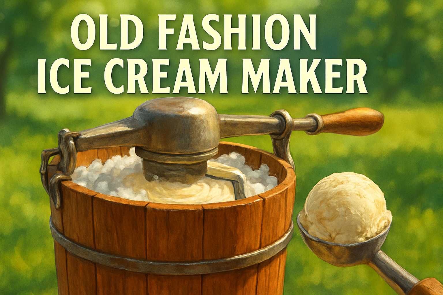 Why People Are Returning To The Old Fashion Ice Cream Maker